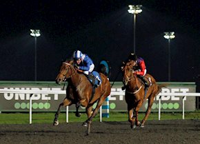 AL HUSN storms home for Shadwell at Kempton