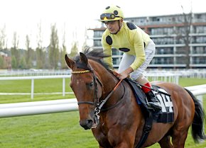 OPEN CHAMPION stormed to victory to the roar of the crowd at Lingfield