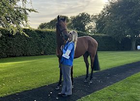 MYSTERY FOX back in the Goodwood winners enclosure