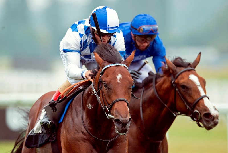 Saint Lawrence wins the Denford Stakes (Listed) under Andrea Atzeni