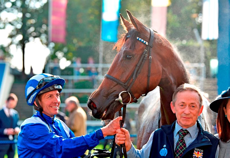 Jim Crowley (one of his trebles on the day) and Tadeusz Wojcik who looks after Eshaada