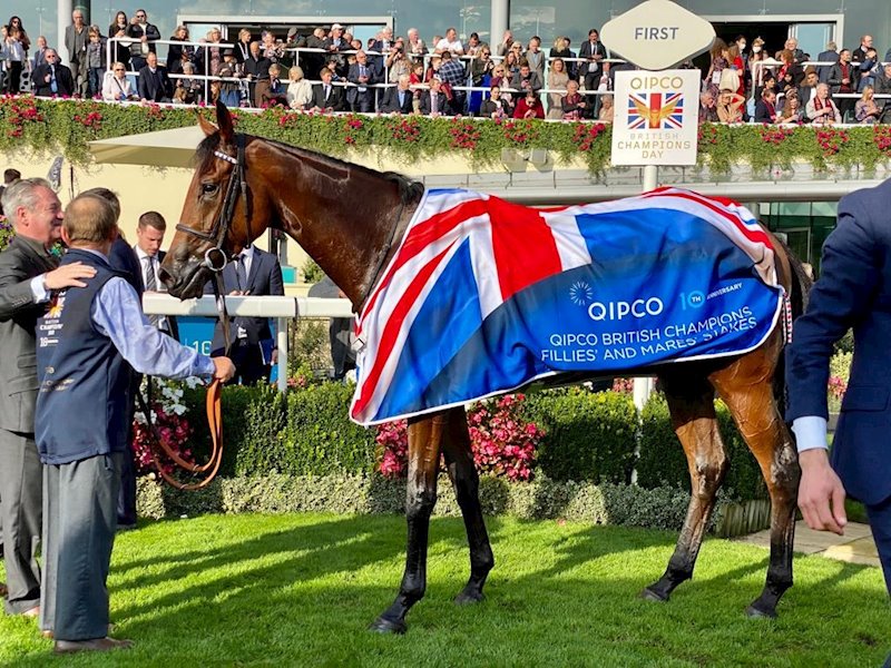 Eshaada winners enclosure Ascot QIPCO British Champions Day