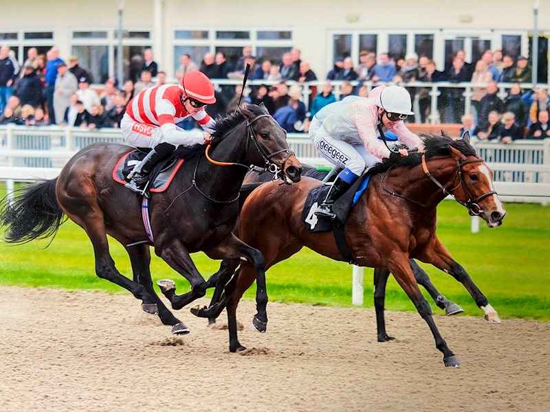 PRISM and Marco Ghiani win in the opener at Chelmsford (number four in the pink and grey colours)