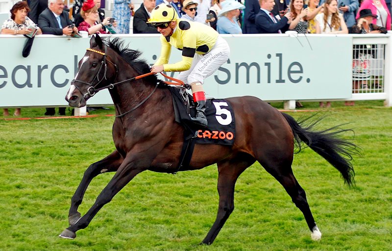 ROYAL CHAMPION and Andrea Atzeni (Epsom 3.6.22)